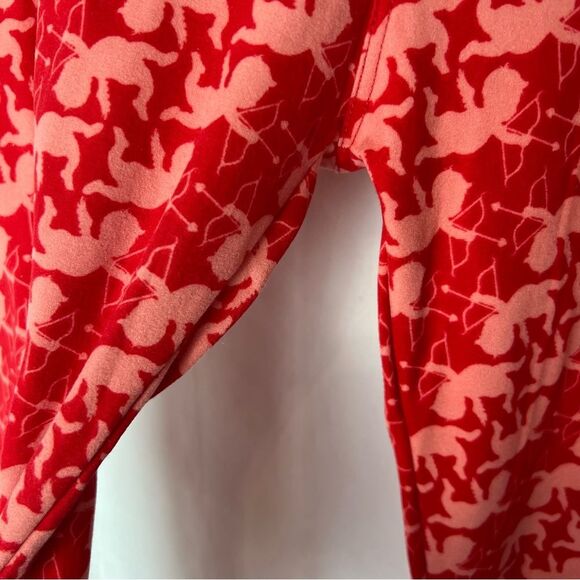 LuLaRoe Valentine's Day Cupid One Size Leggings - Picture 7 of 8